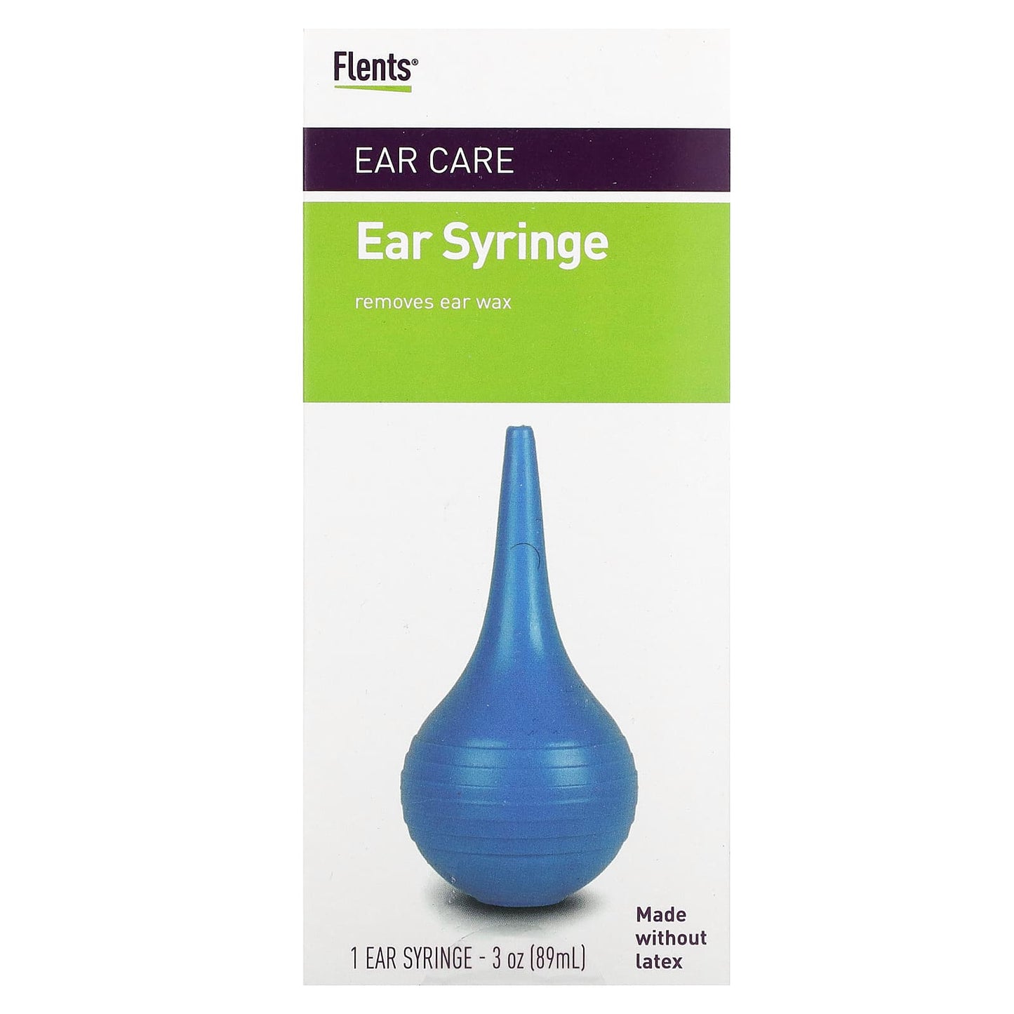 Gentle Ear Wax Removal with Flents Ear Syringe, 3 oz (89 ml) - Image 1