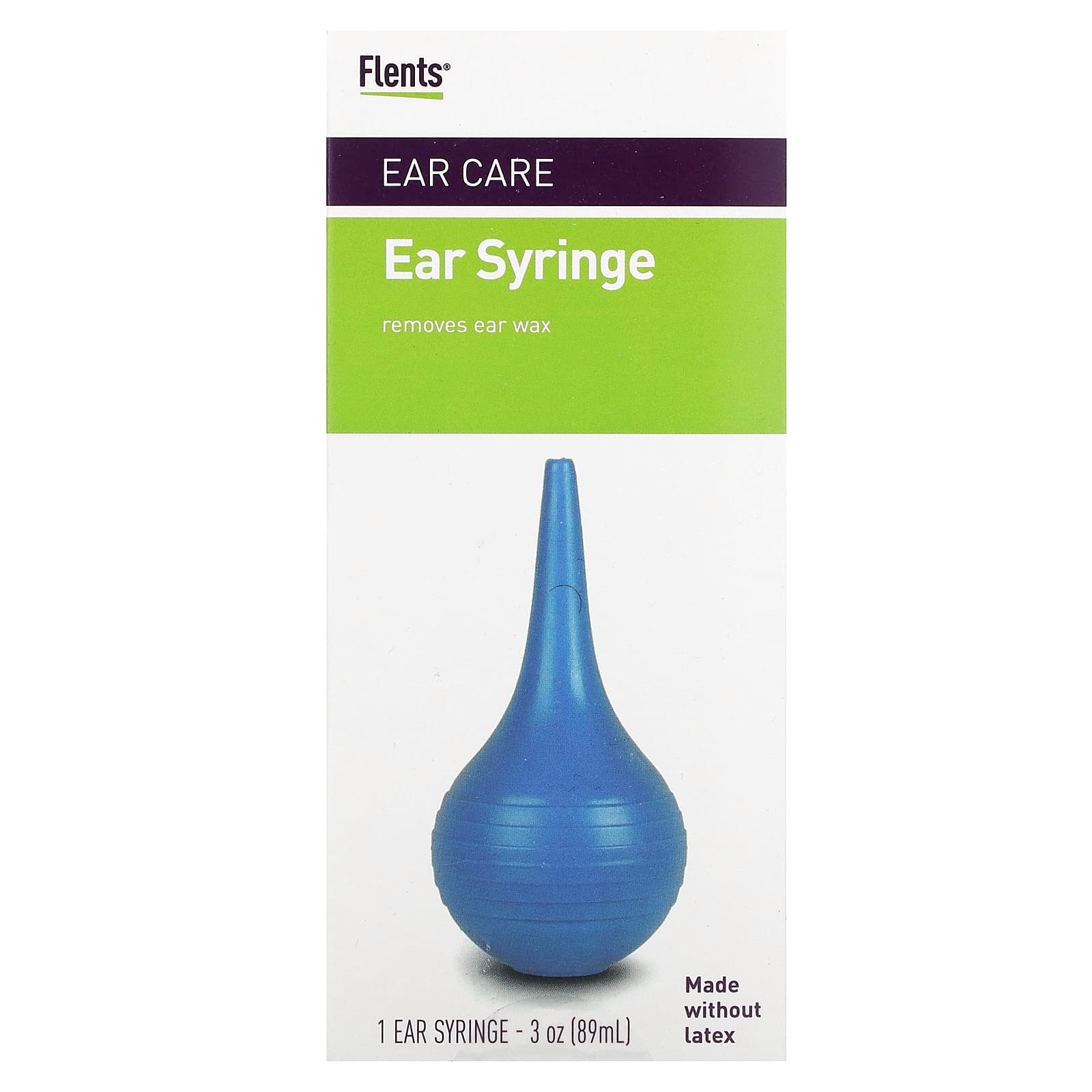 Gentle Ear Wax Removal with Flents Ear Syringe, 3 oz (89 ml) - Image 1