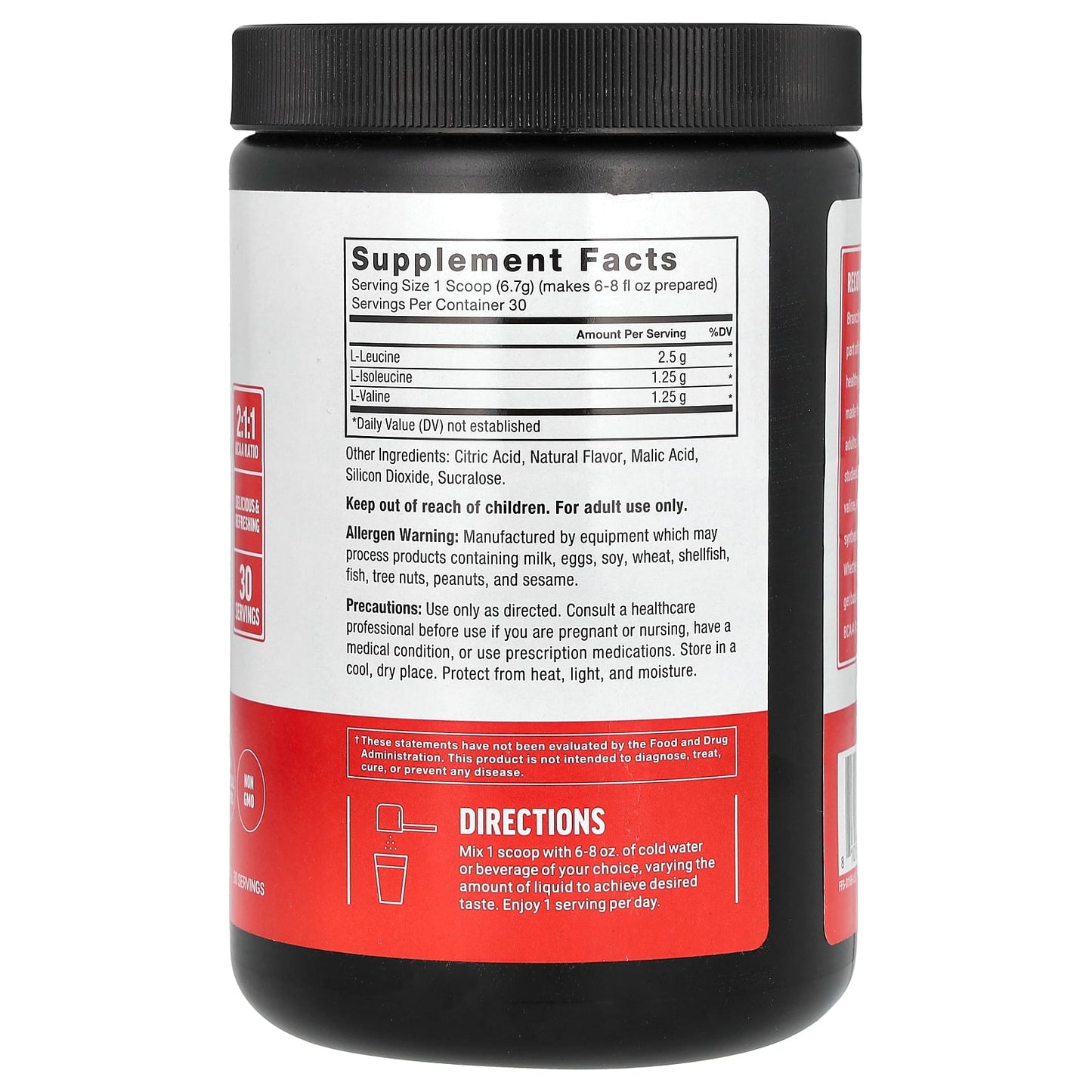 Force Factor BCAA Powder | Cherry Limeade | 7.1 oz | Fast Muscle Recovery - Image 2