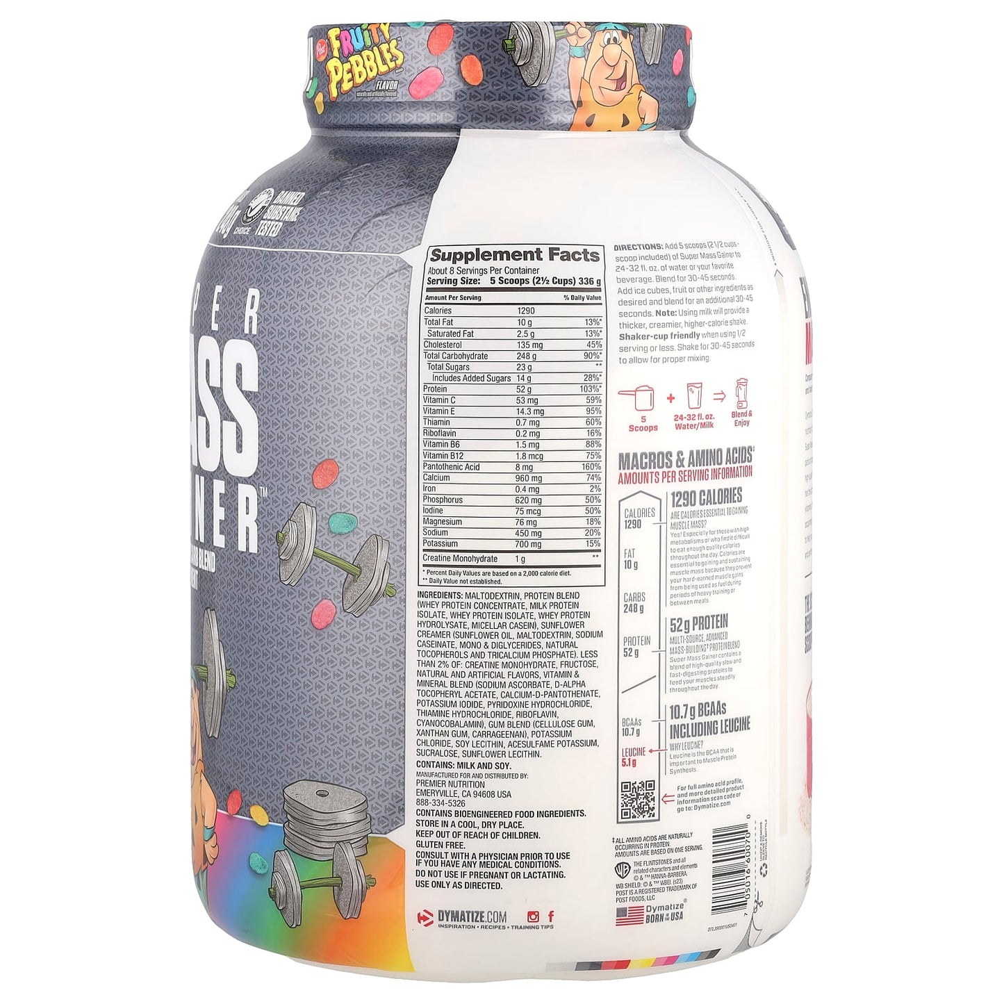 Dymatize Super Mass Gainer Fruity Pebbles 6 lbs High-Protein Supplement - Image 2