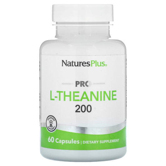 NaturesPlus, Pro L-Theanine 200, 60 Capsules (200 mg per Capsule) - Image 1