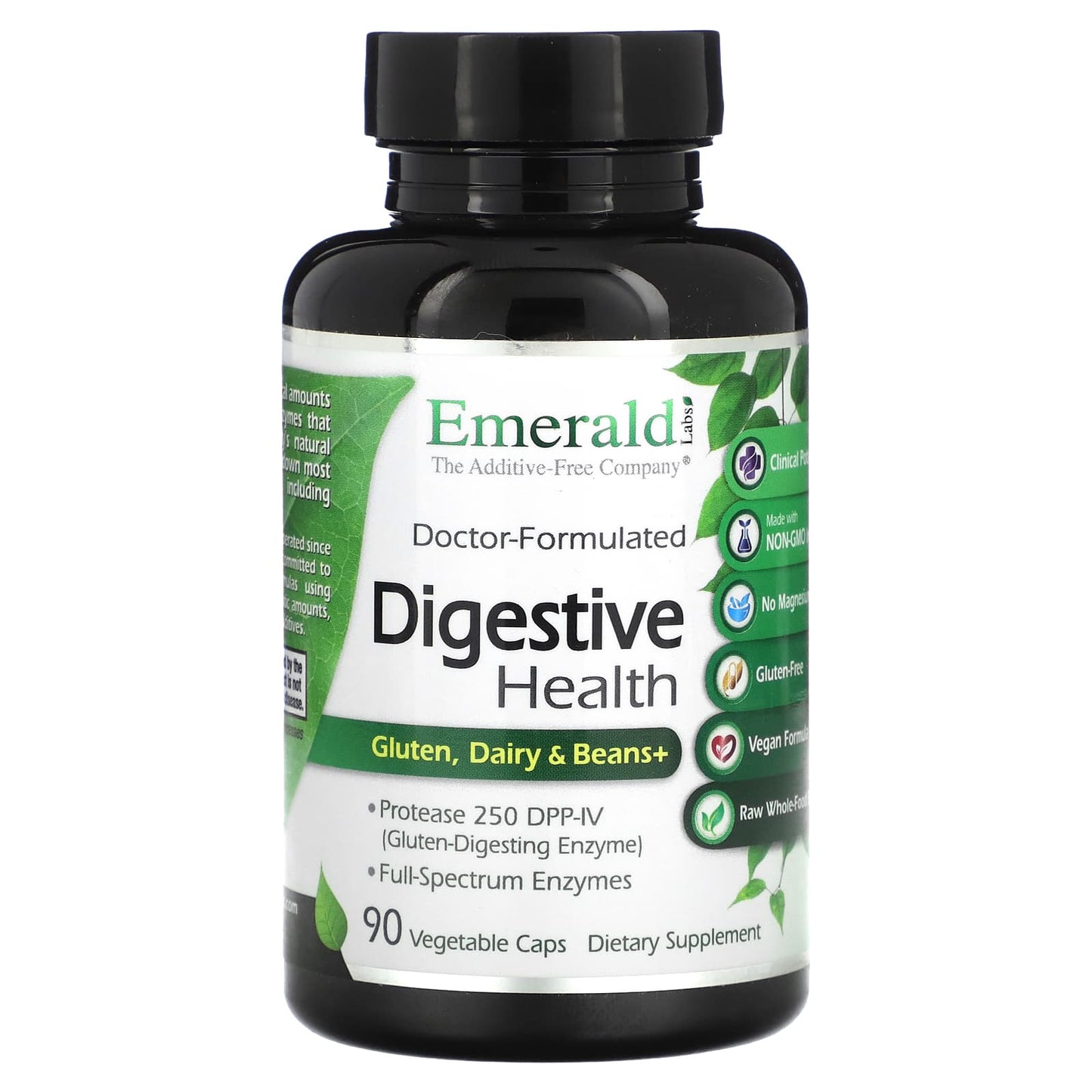 Digestive Health Support with Emerald Labs Gluten, Dairy & Beans+ Enzymes - Image 1