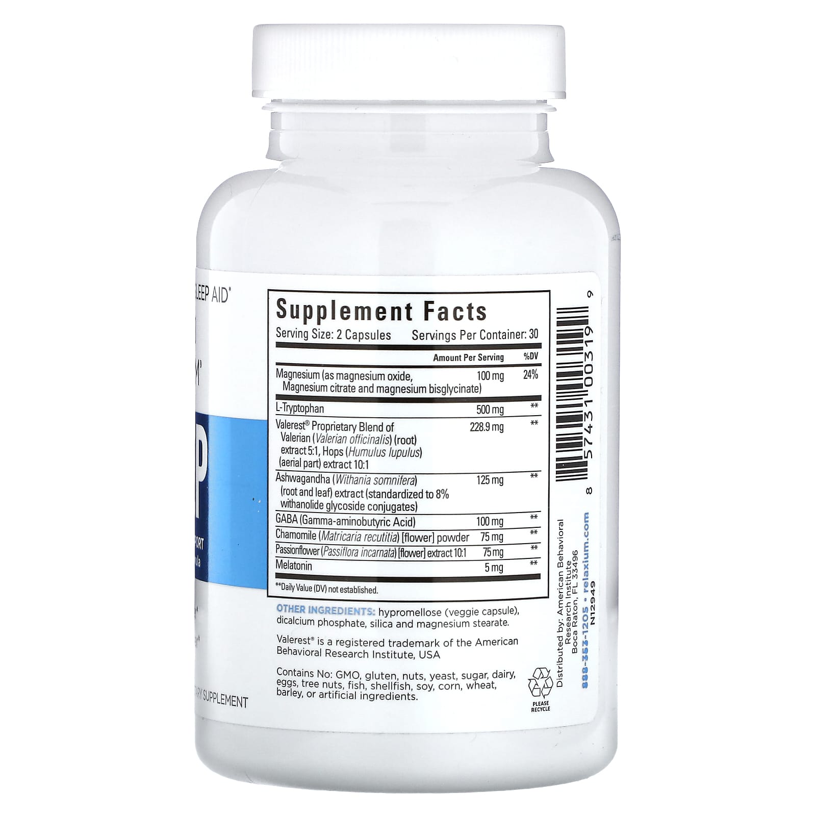 Relaxium, Sleep, 60 Vegan Capsules - Image 2