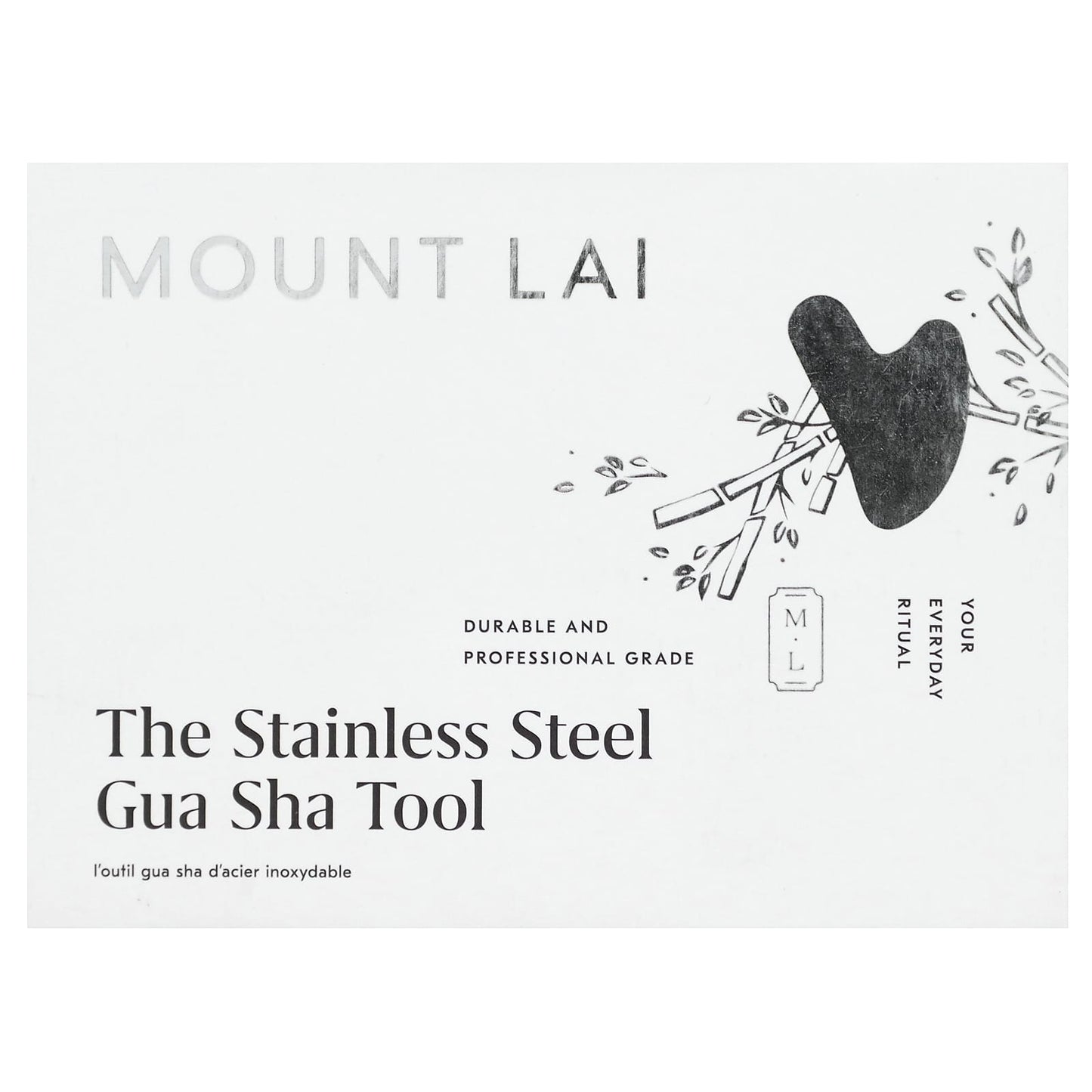 Mount Lai, The Stainless Steel Gua Sha Tool, 1 Tool - Image 2