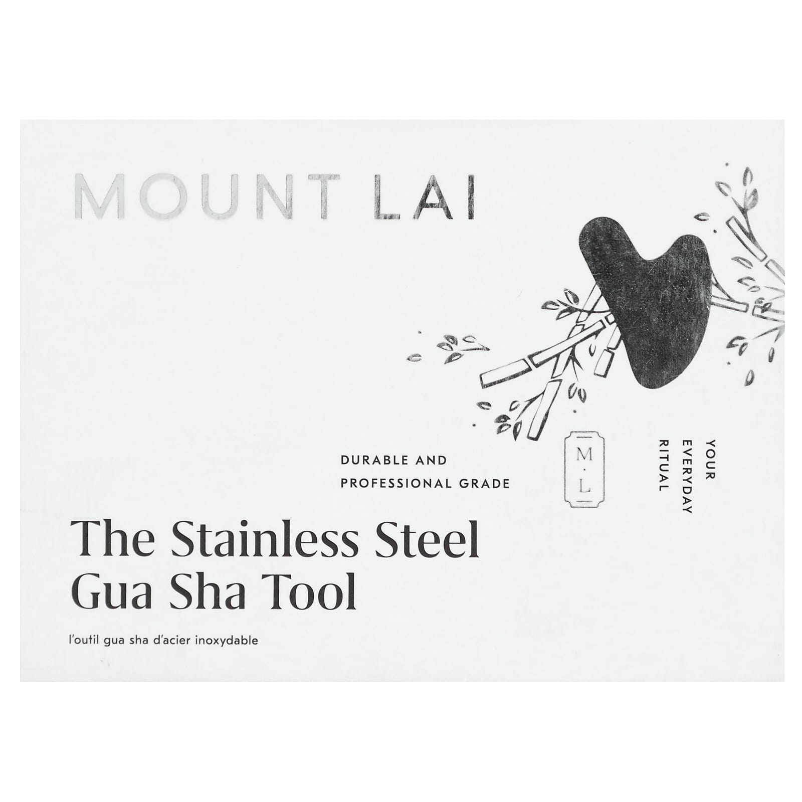 Mount Lai, The Stainless Steel Gua Sha Tool, 1 Tool - Image 2
