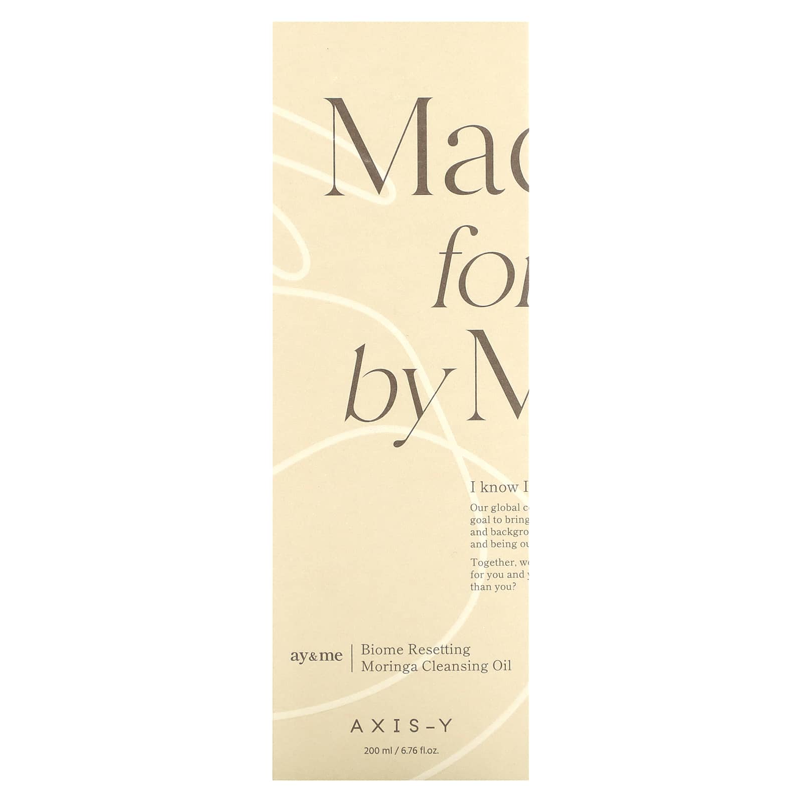 Axis-Y Biome Resetting Moringa Cleansing Oil for Glowing Skin, 6.76 fl oz - Image 2