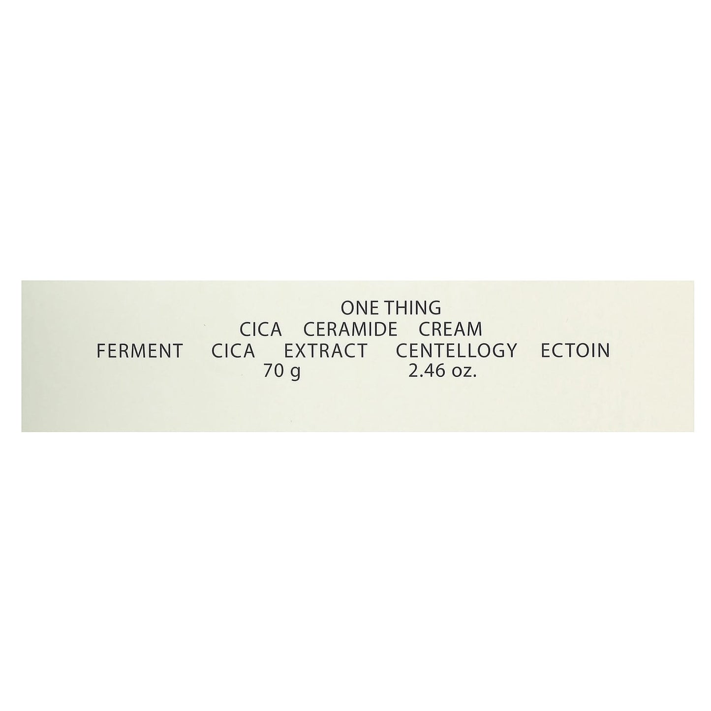 One Thing, Cica Ceramide Cream , 2.46 oz (70 g) - Image 2