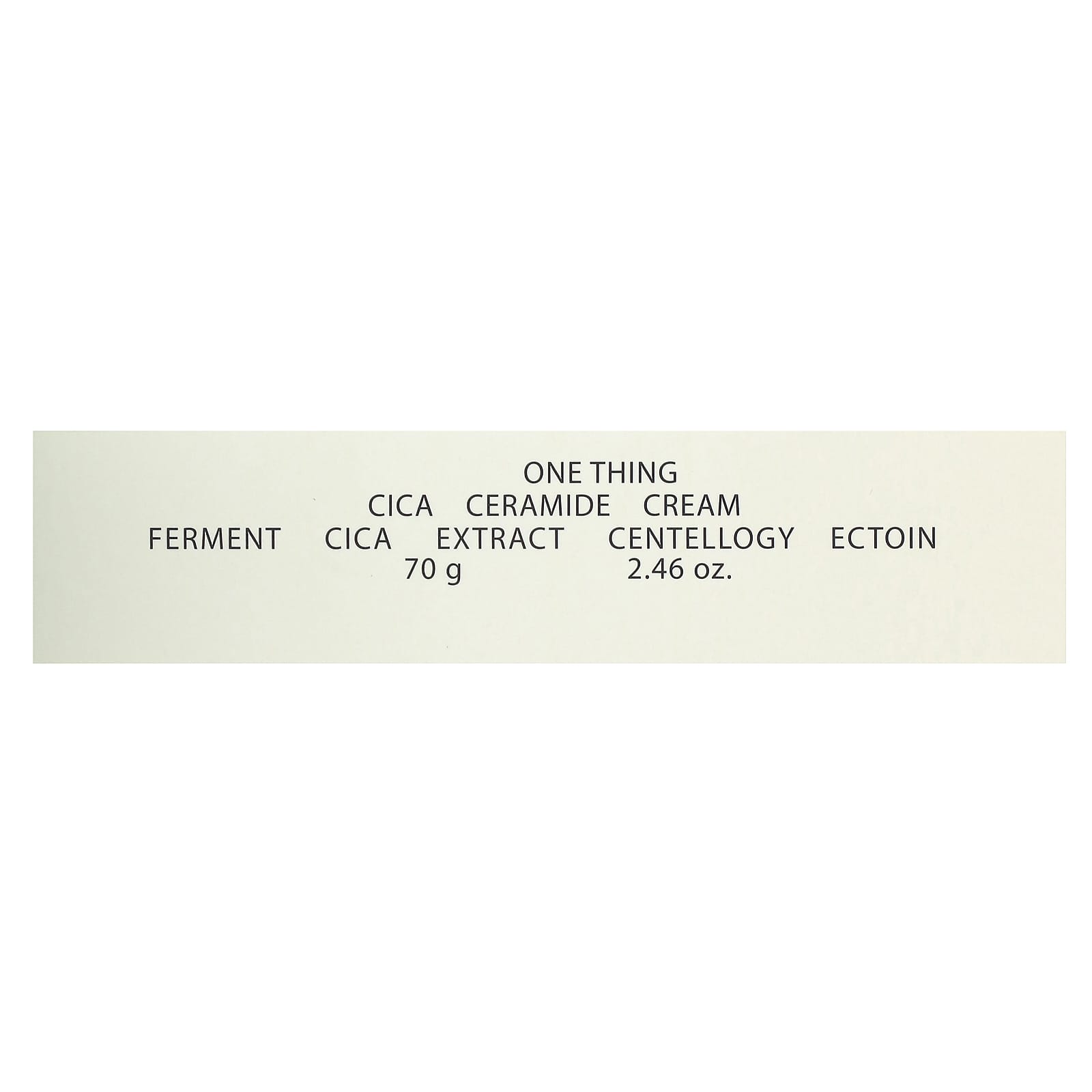One Thing, Cica Ceramide Cream , 2.46 oz (70 g) - Image 2