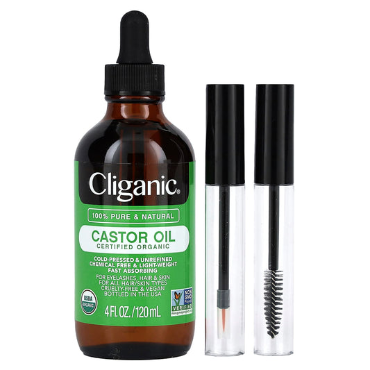 Organic Castor Oil for Hair, Skin & Eyelashes - 100% Pure & Natural - Image 1