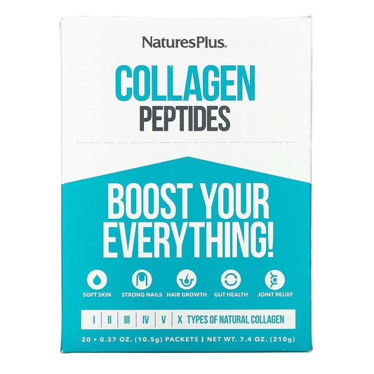 NaturesPlus, Collagen Peptides, 20 Stick Packets, 0.37 oz (10.5 g) Each - Image 1