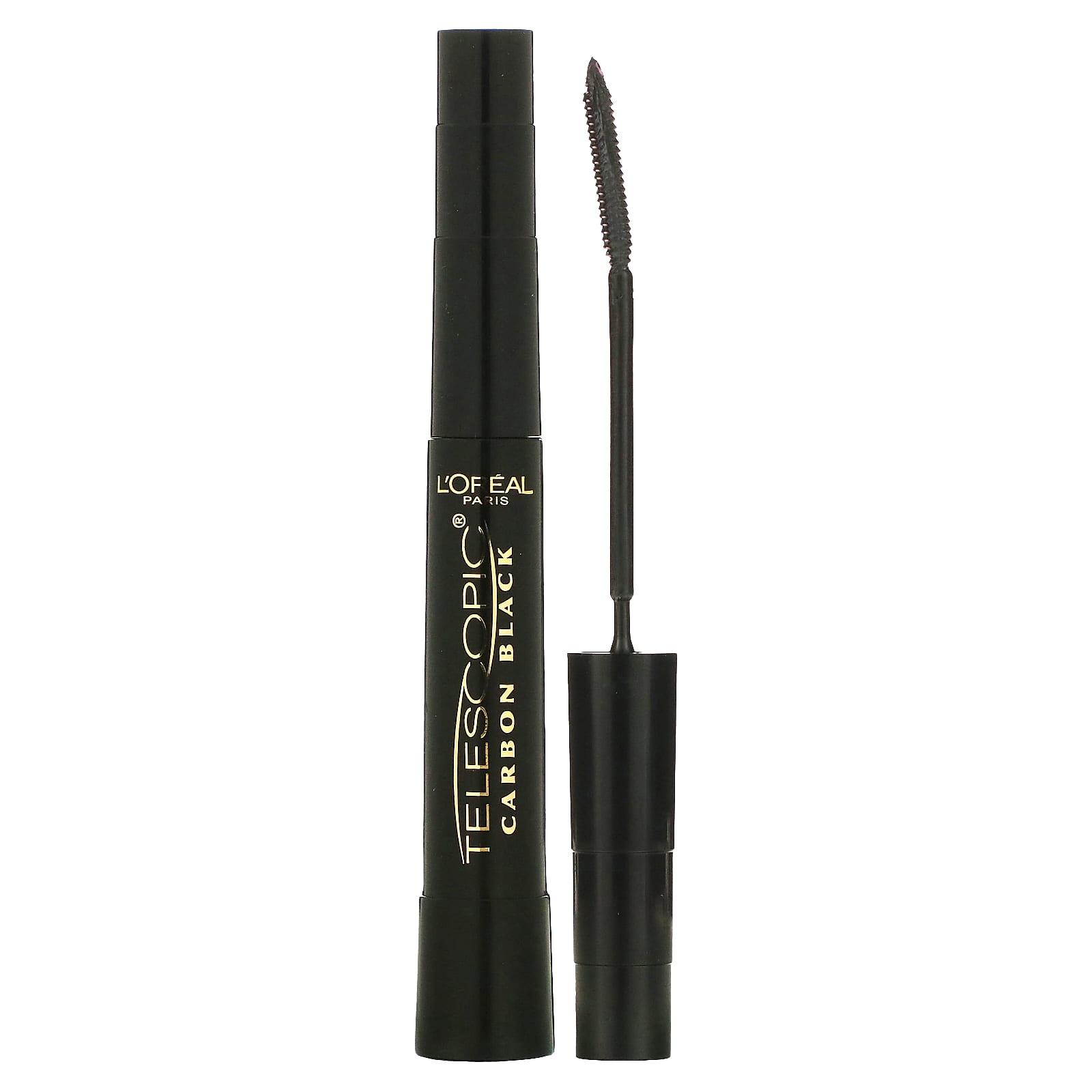 L'Oréal, Telescopic Carbon Black Mascara, 935 Carbon Black, 0.27 fl oz (8 ml) - Image 1