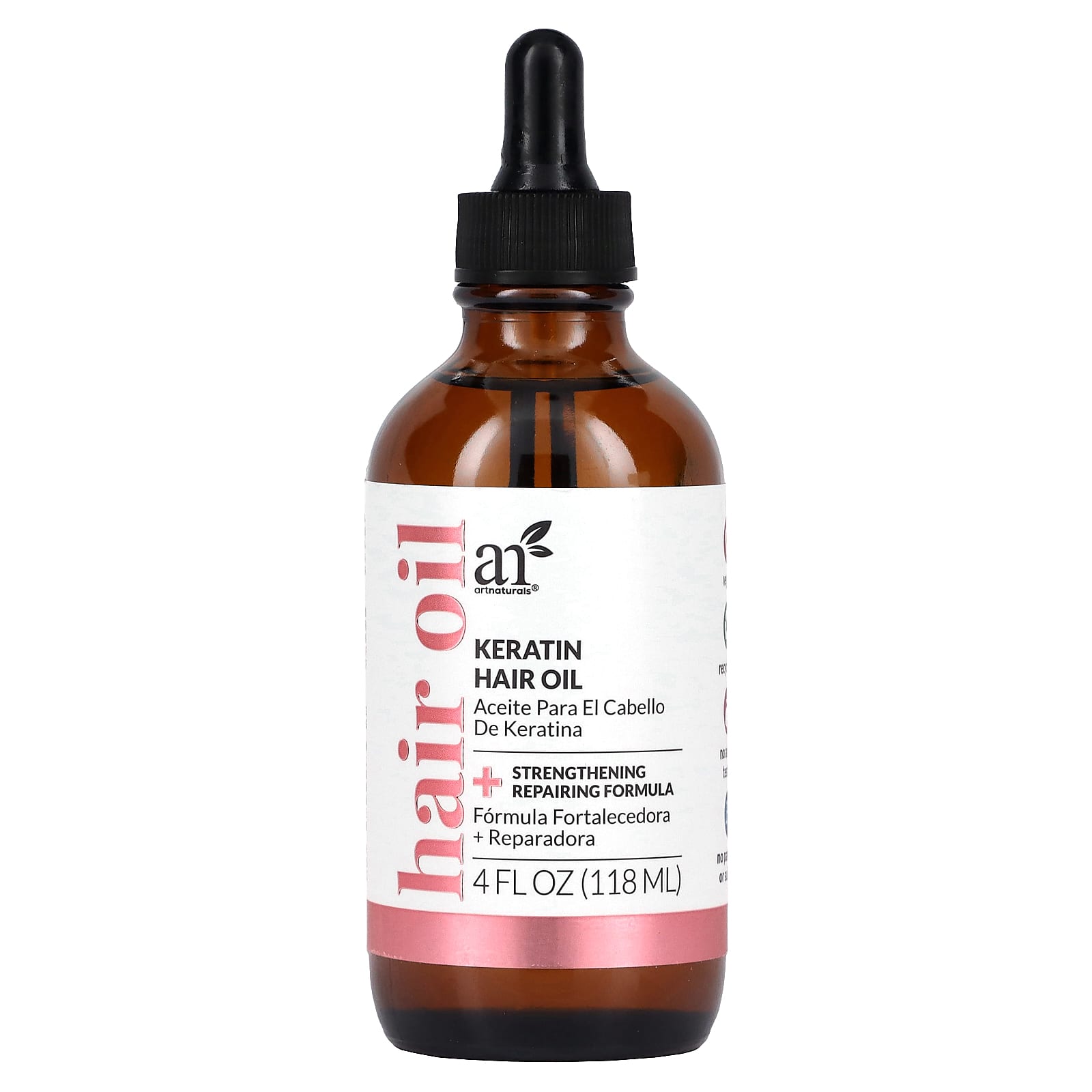Nourish Your Locks with artnaturals Keratin Hair Oil, 4 fl oz - Image 1