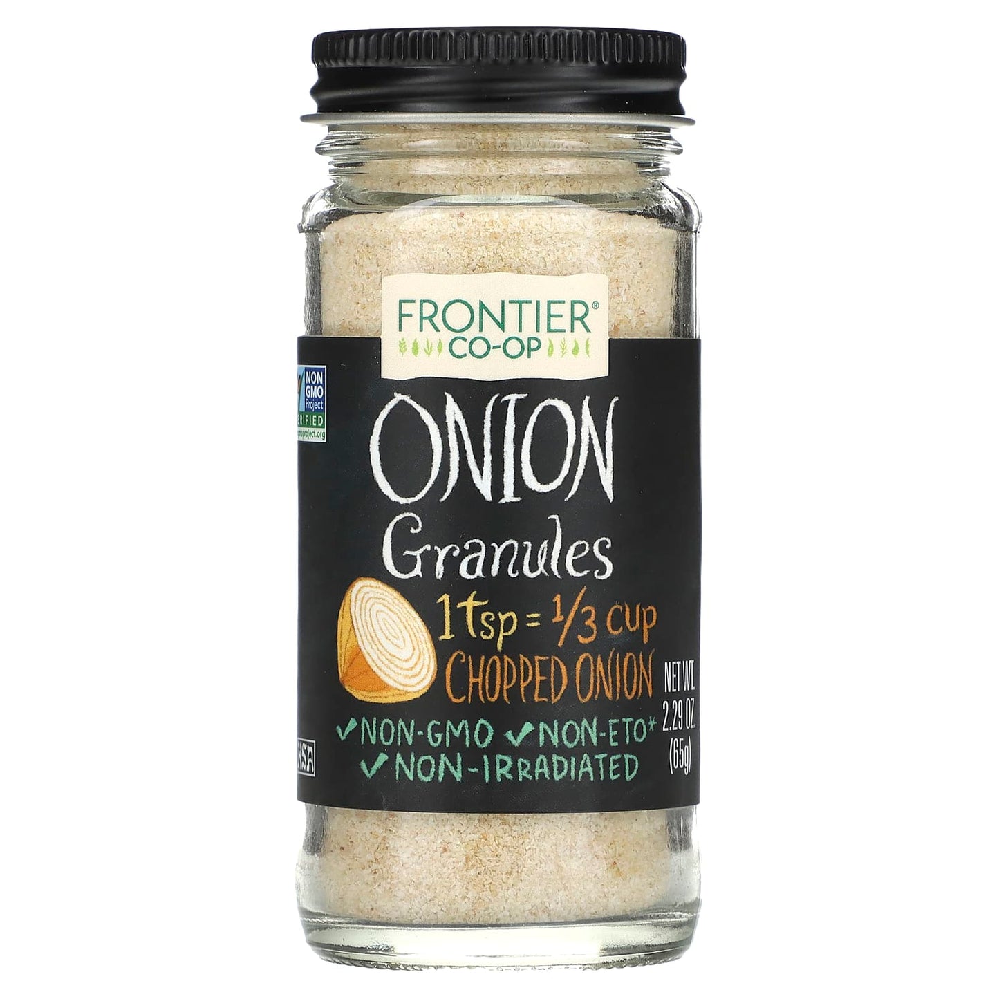 Frontier Co-op Onion Granules, 2.29 oz (65g) - Non-GMO, Kosher - Image 1