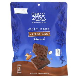 Keto Creamy Milk ChocZero Bark Bars (15 Pack, 6oz)