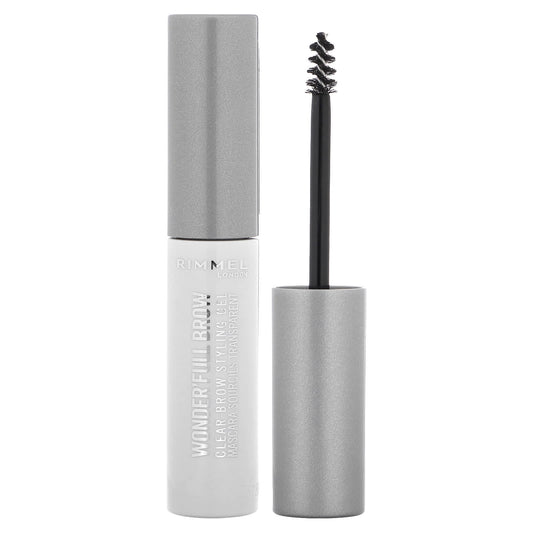 Rimmel London, Wonder'Full,  Clear Brow Styling Gel Mascara, 004 Clear, 0.15 fl oz (4.5 ml) - Image 1