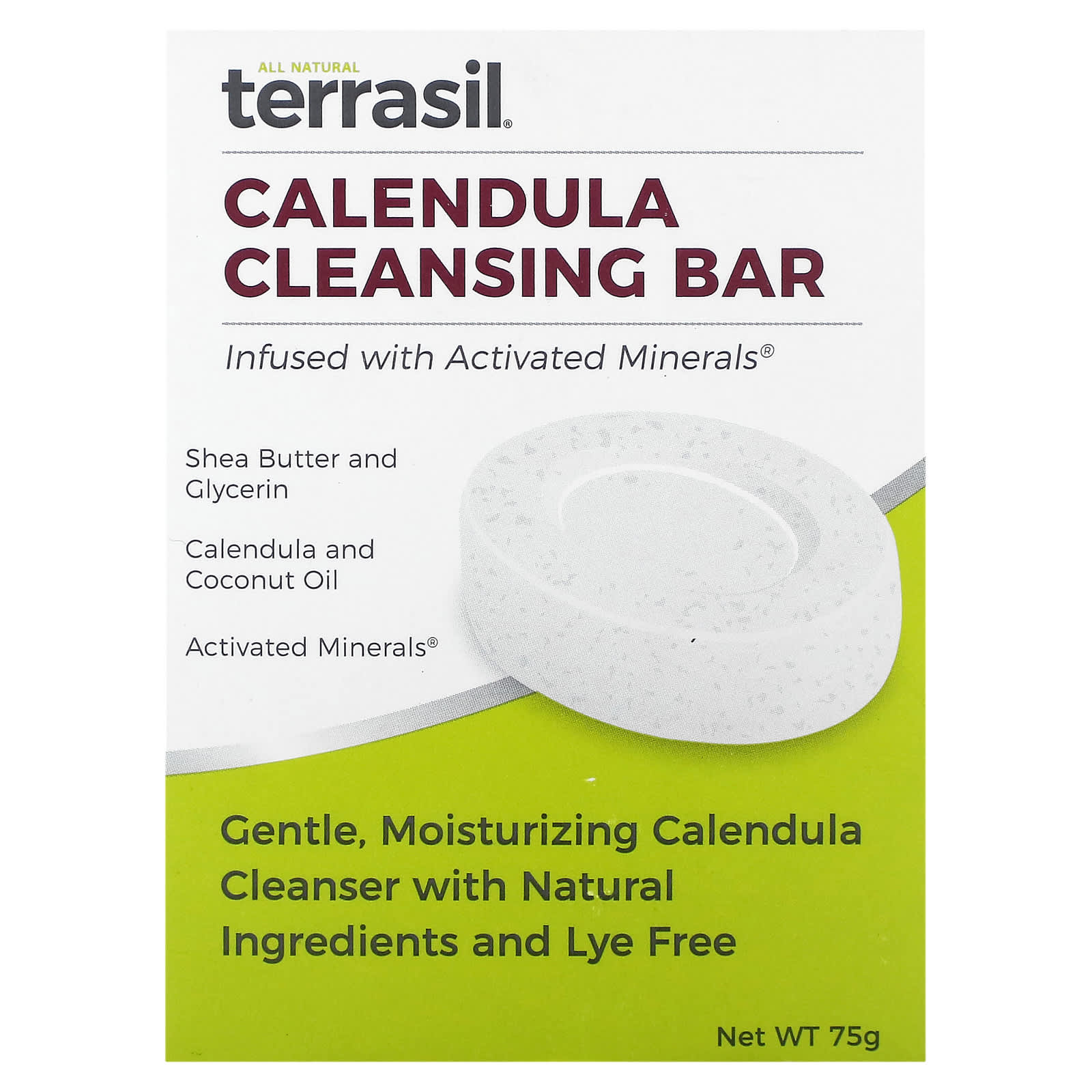 Terrasil, Calendula Cleansing Bar, 75 g - Image 1