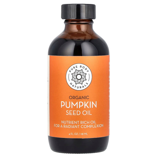 Pure Body Naturals, Organic Pumpkin Seed Oil, 4 fl oz (118 ml) - Image 1