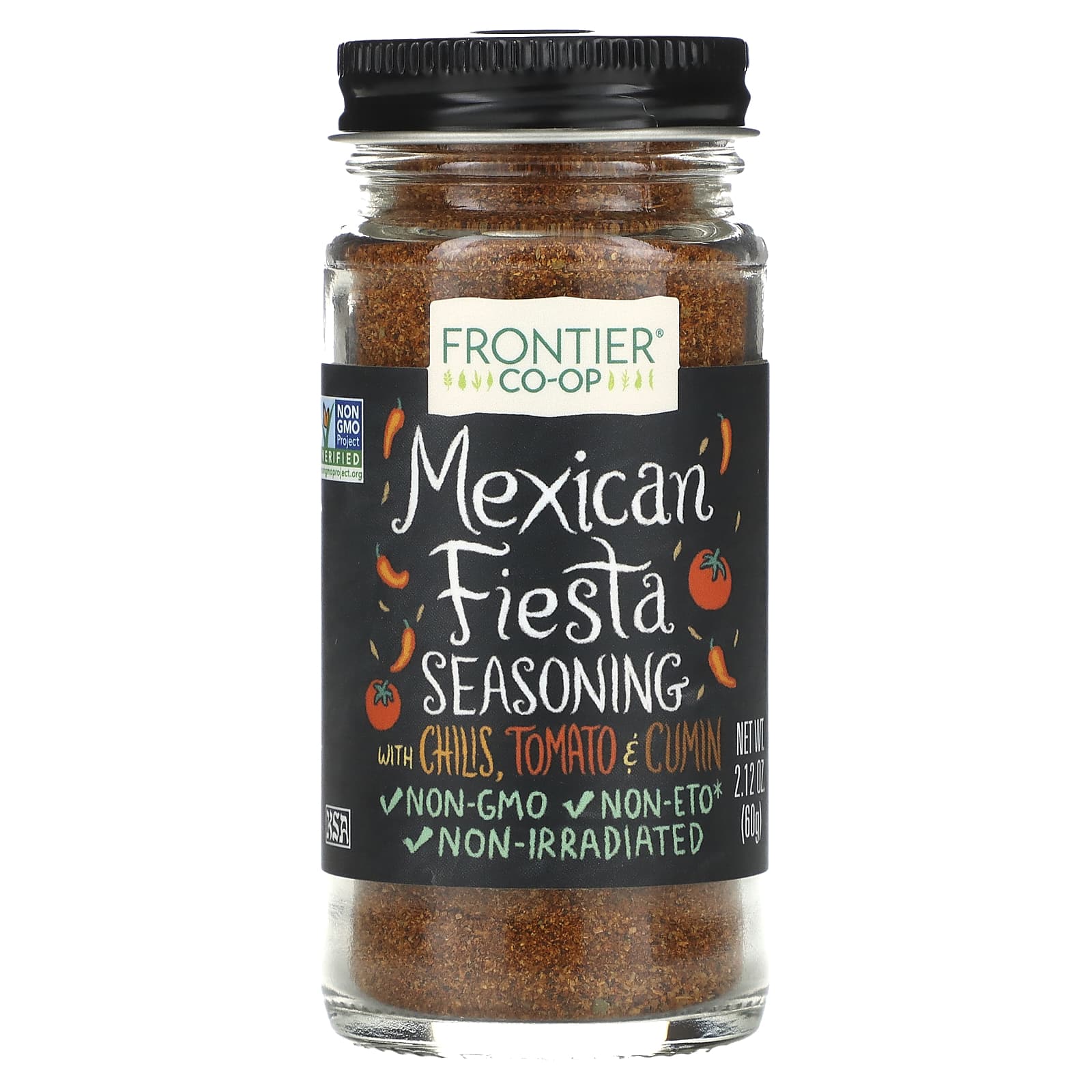 Frontier Co-op Mexican Fiesta Seasoning, Spicy & Savory, 2.12 oz - Image 1