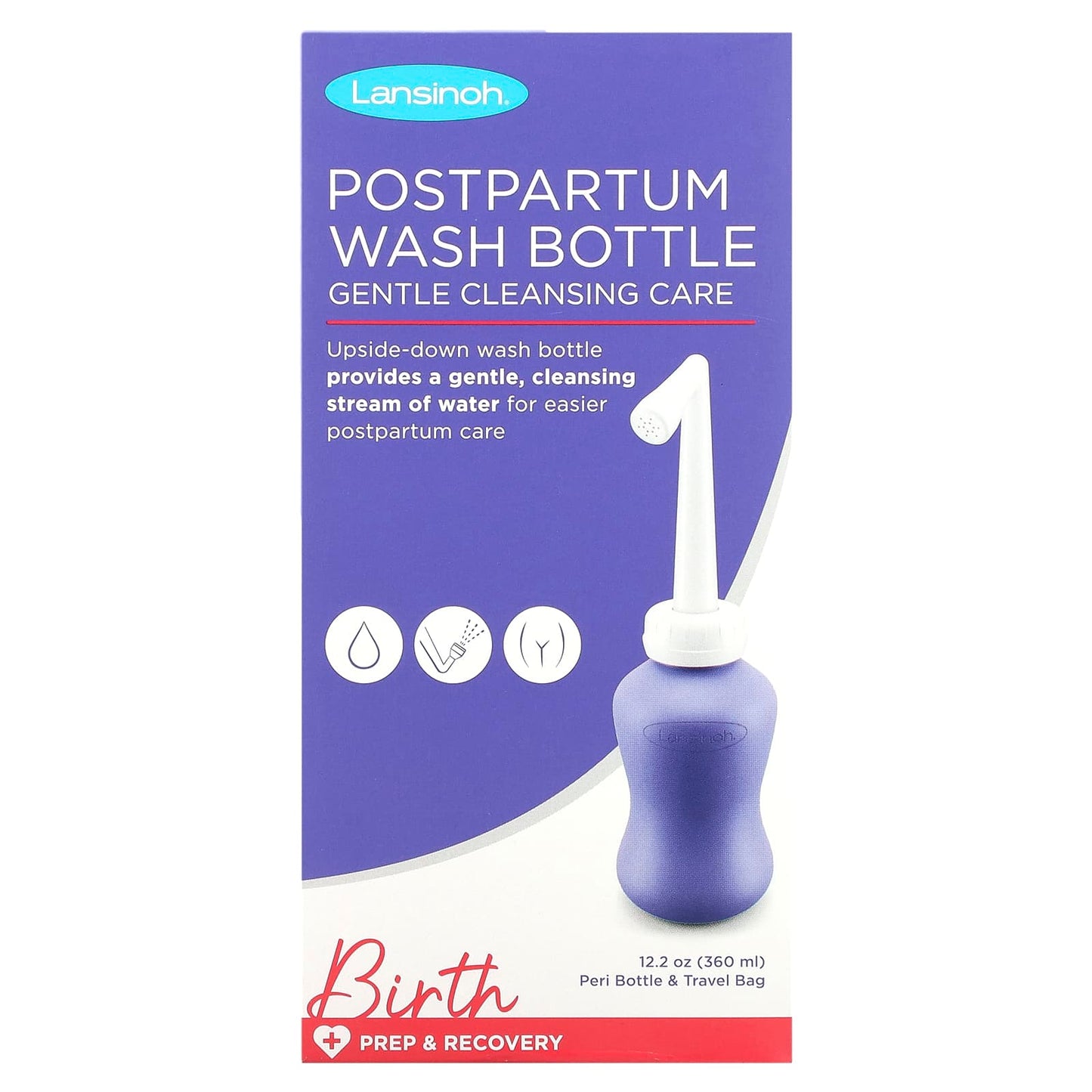 Lansinoh, Postpartum Wash Bottle, 12.2 oz (360 ml) - Image 1