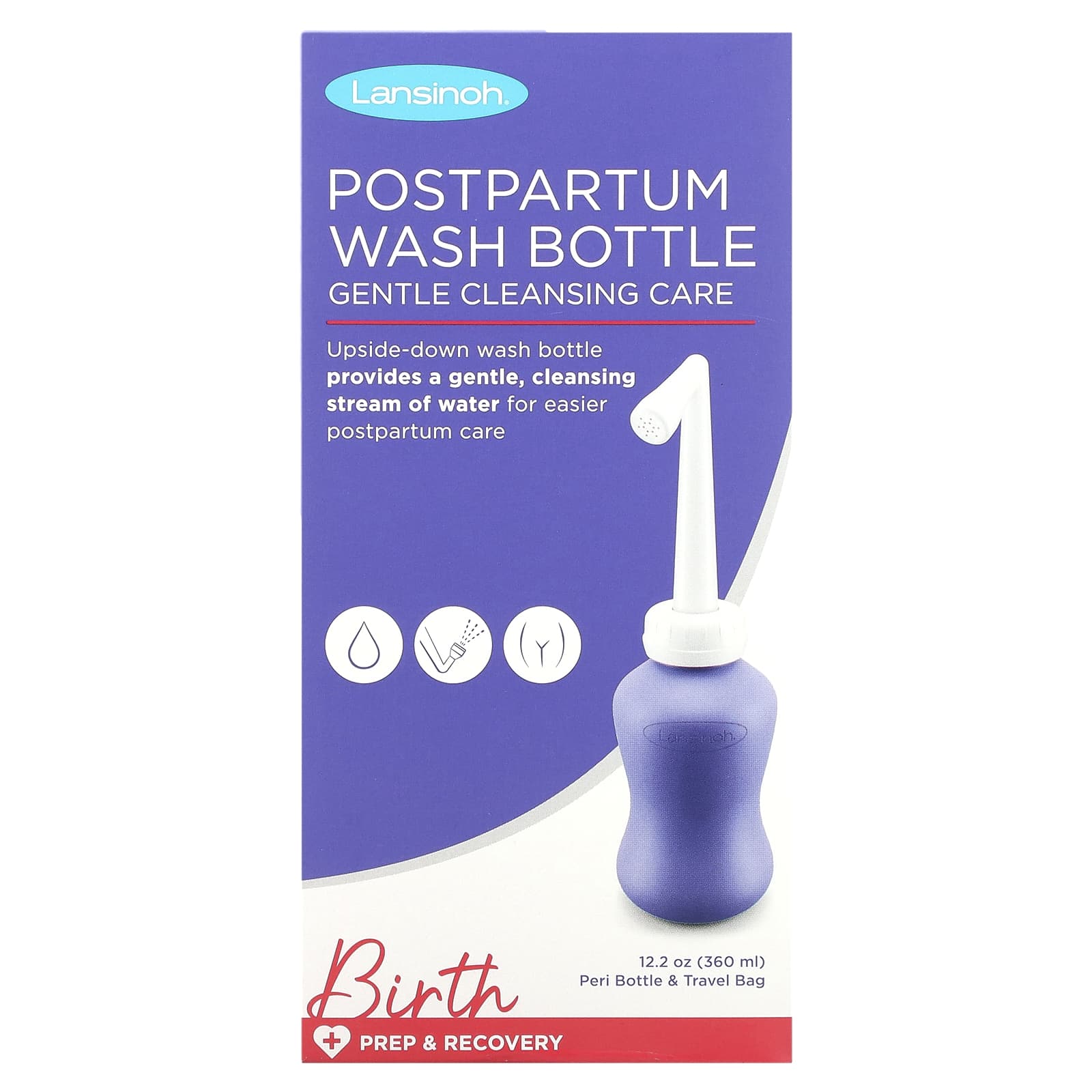 Lansinoh, Postpartum Wash Bottle, 12.2 oz (360 ml) - Image 1