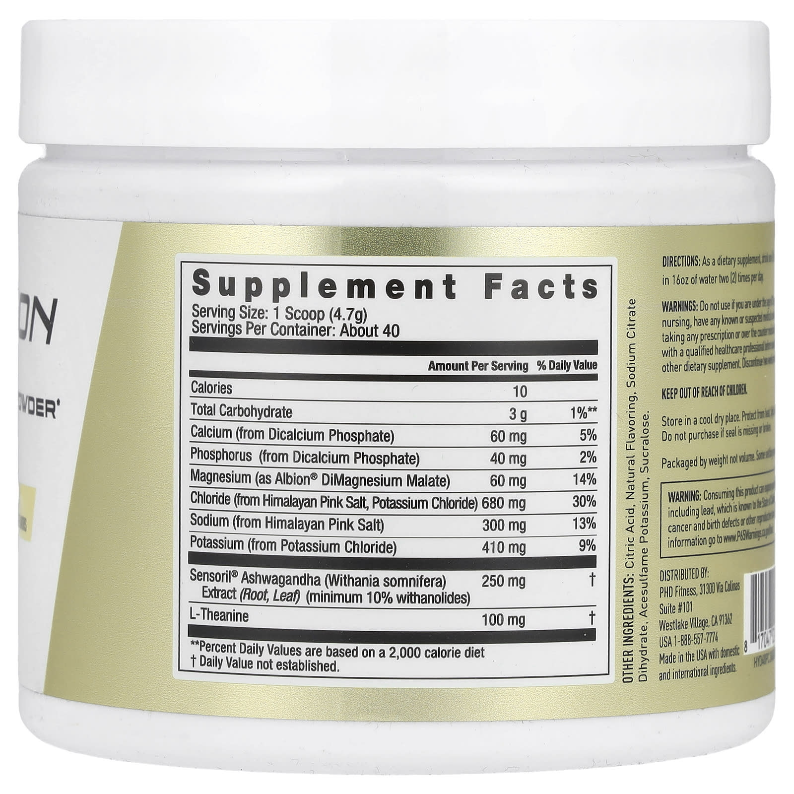 JYM Hydration Electrolyte Powder - Pina Colada Flavor - Image 2