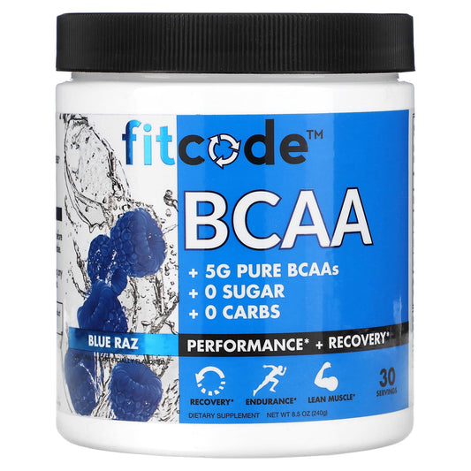 Fitcode BCAA Powder for Muscle Building & Recovery - 8.5 oz - Image 1