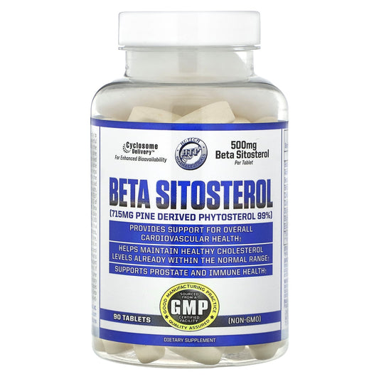 Hi-Tech Beta Sitosterol Supplements for Heart Health, 500mg, 90 Tablets - Image 1