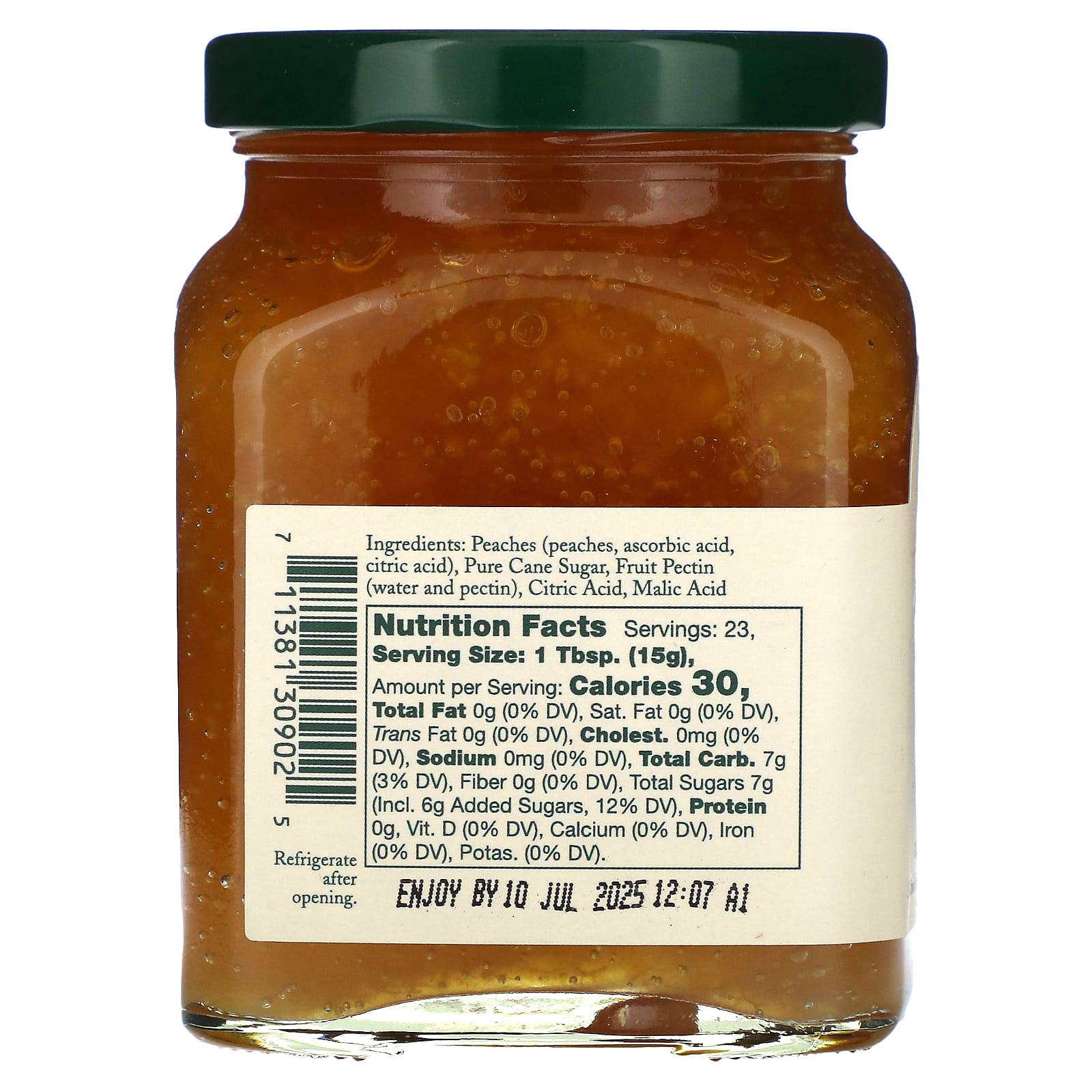 Stonewall Kitchen, Peach Jam, 12.25 oz (347 g) - Image 2