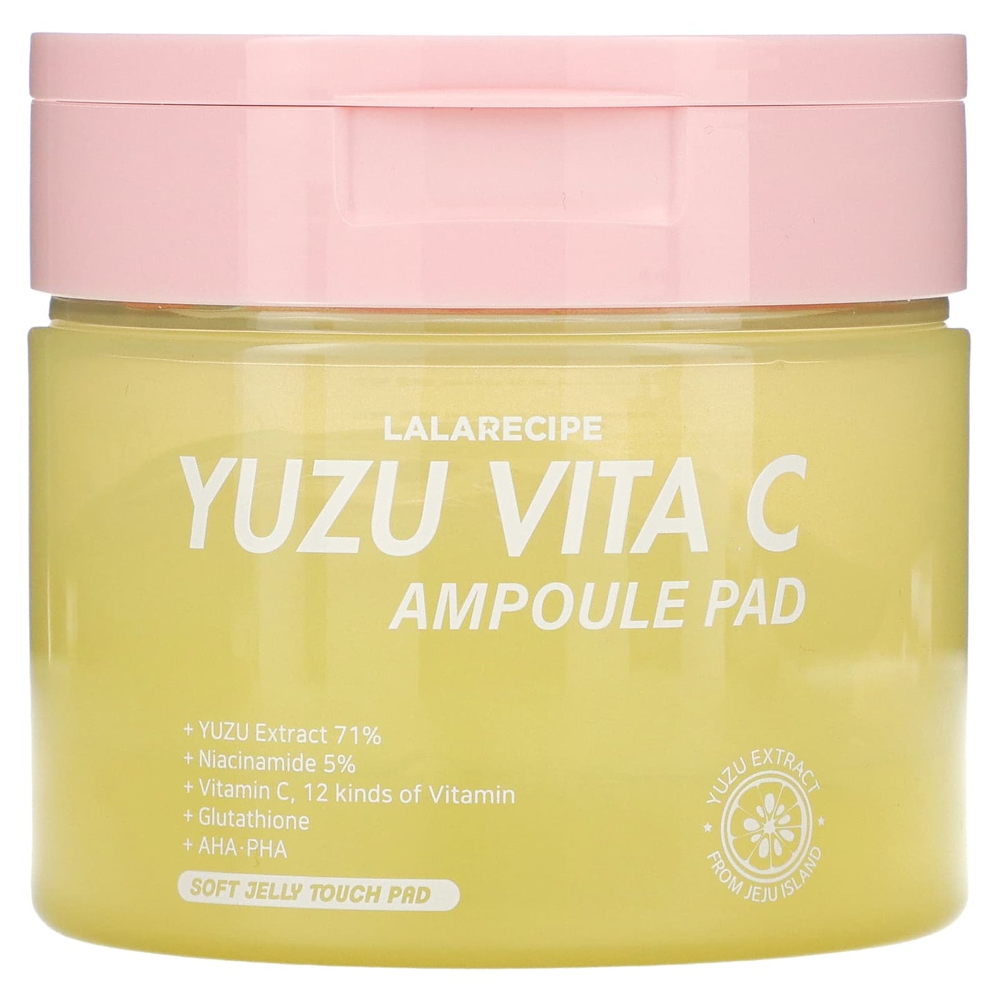 Lalarecipe, Yuzu Vita C Ampoule Pad, Illuminating Beauty Mask, 80 Pads, 5.07 fl oz (150 ml) - Image 1