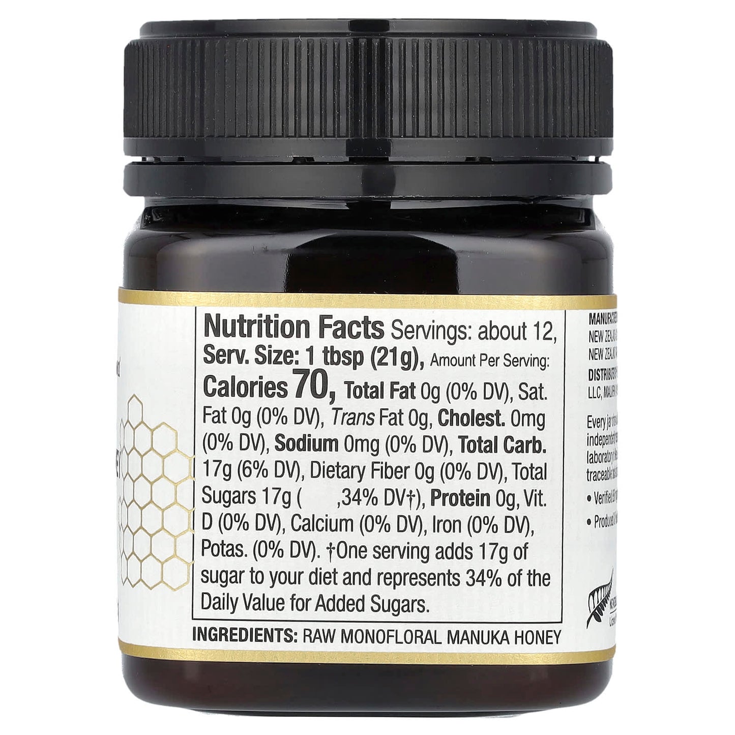 Wedderspoon, Raw Manuka Honey, MGO 850+, 8.8 oz (250 g) - Image 2