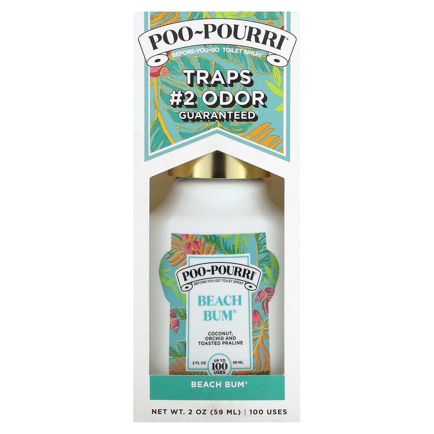 Poo-Pourri, Before-You-Go® Toilet Sprays, Beach Bum, 2 fl oz (59 ml) - Image 2