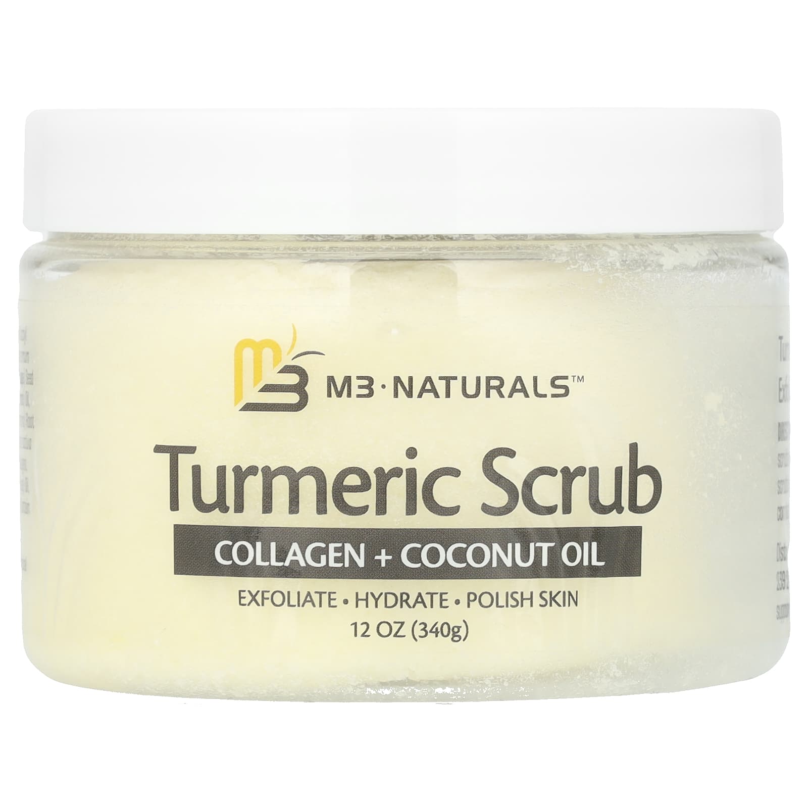 M3 Naturals, Turmeric Scrub, 12 oz (340 g) - Image 1