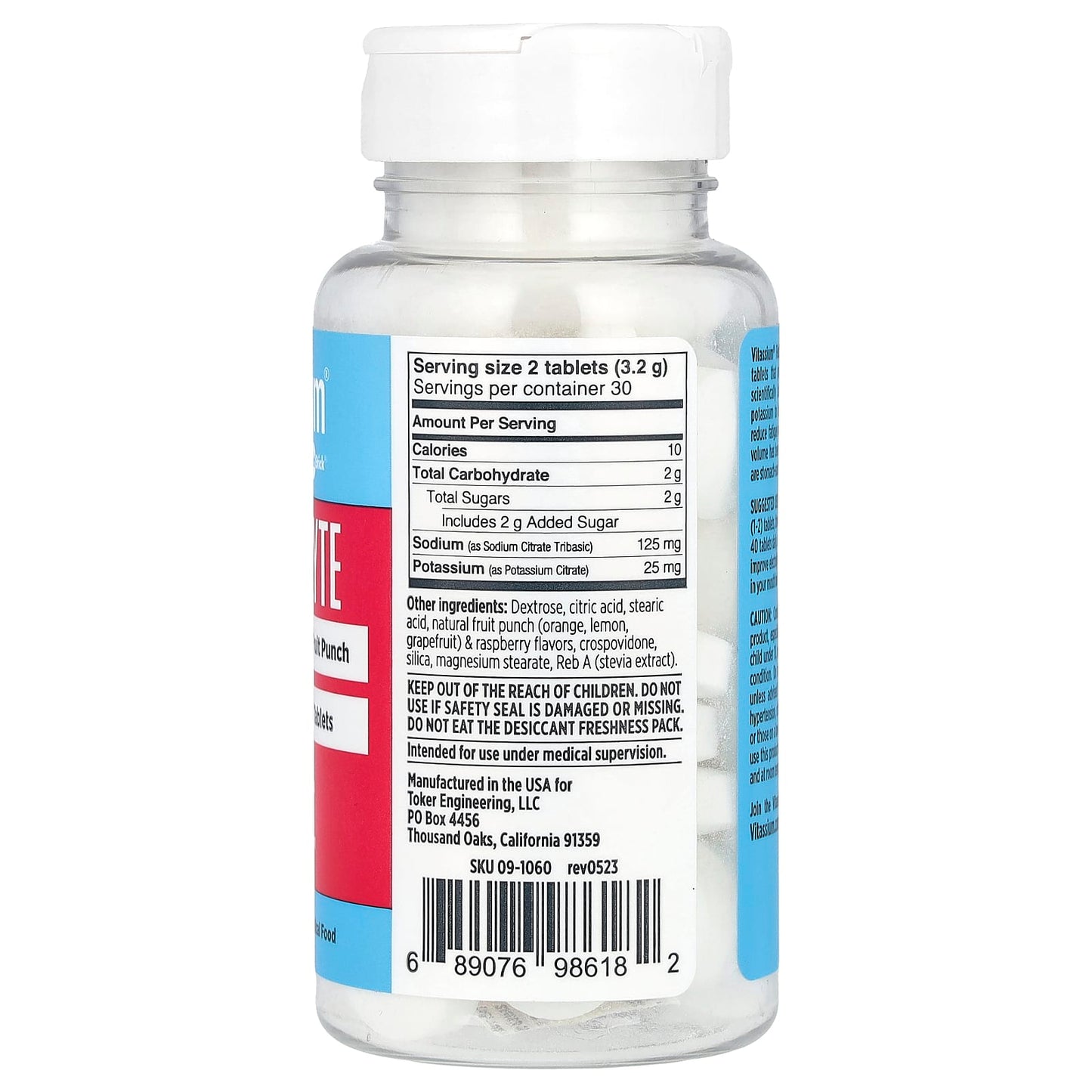 Vitassium, Electrolyte FastChews®, Fruit Punch , 60 Chewable Tablets - Image 2