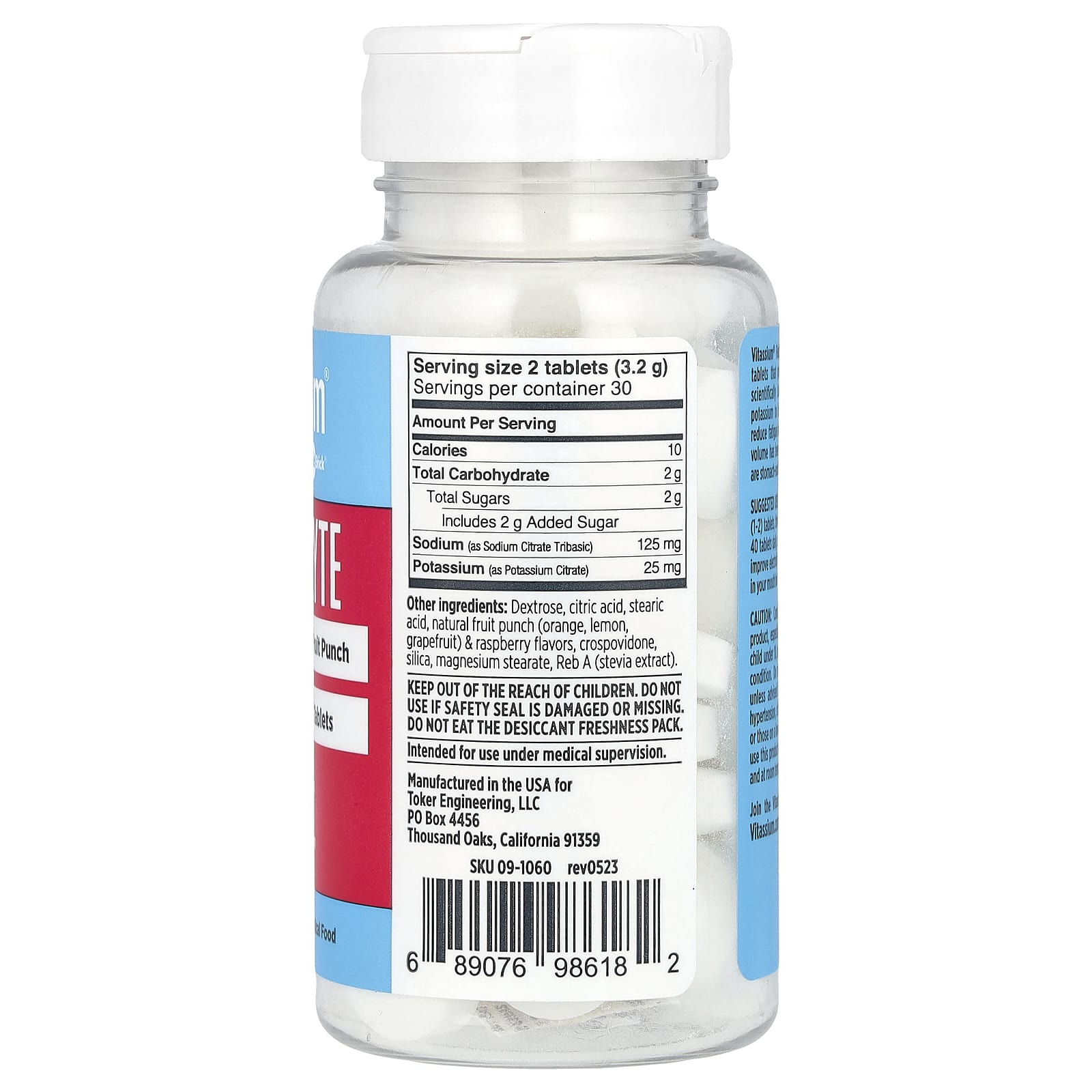 Vitassium, Electrolyte FastChews®, Fruit Punch , 60 Chewable Tablets - Image 2