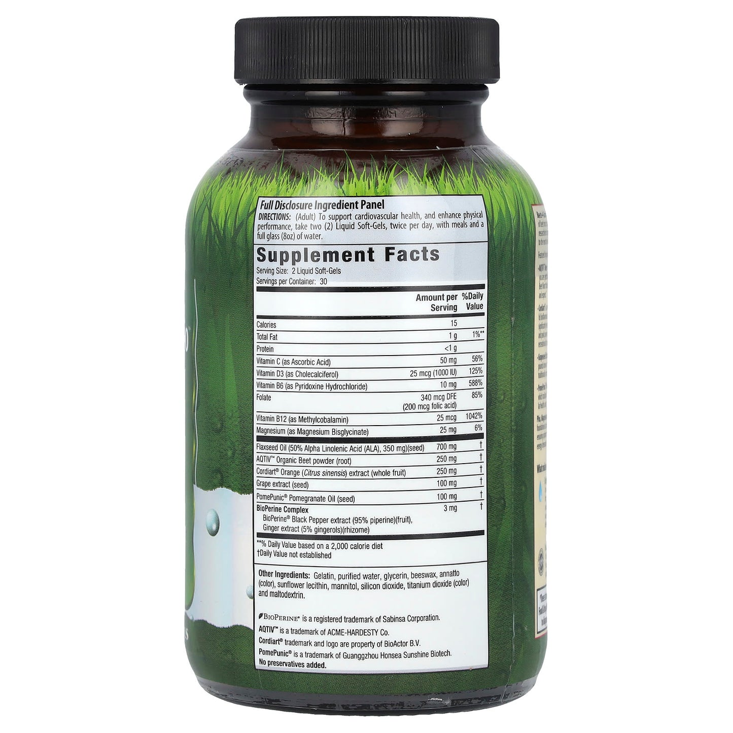 Irwin Naturals Beets-4-Cardio Liquid Soft-Gels for Cardiovascular Health - Image 2