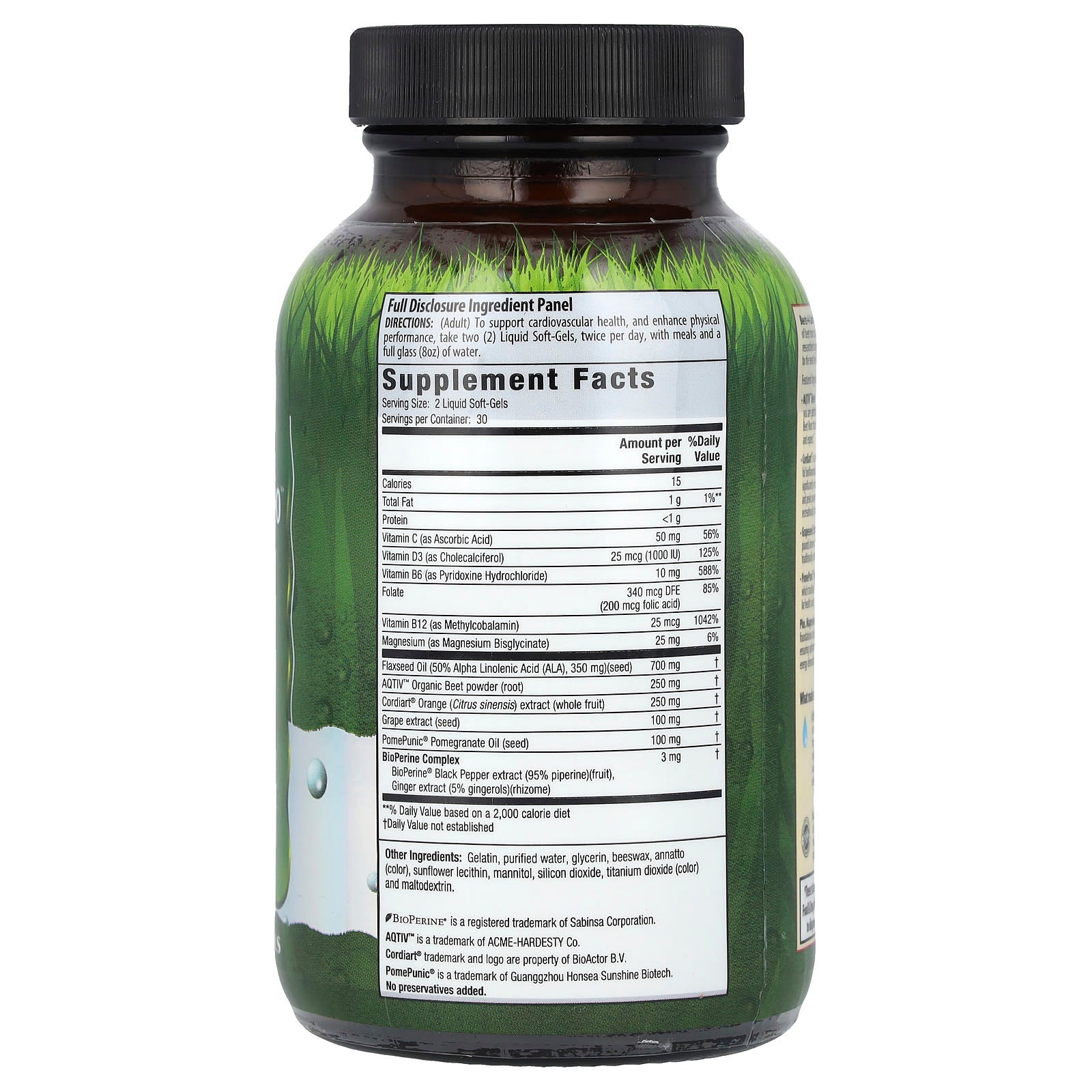 Irwin Naturals Beets-4-Cardio Liquid Soft-Gels for Cardiovascular Health - Image 2