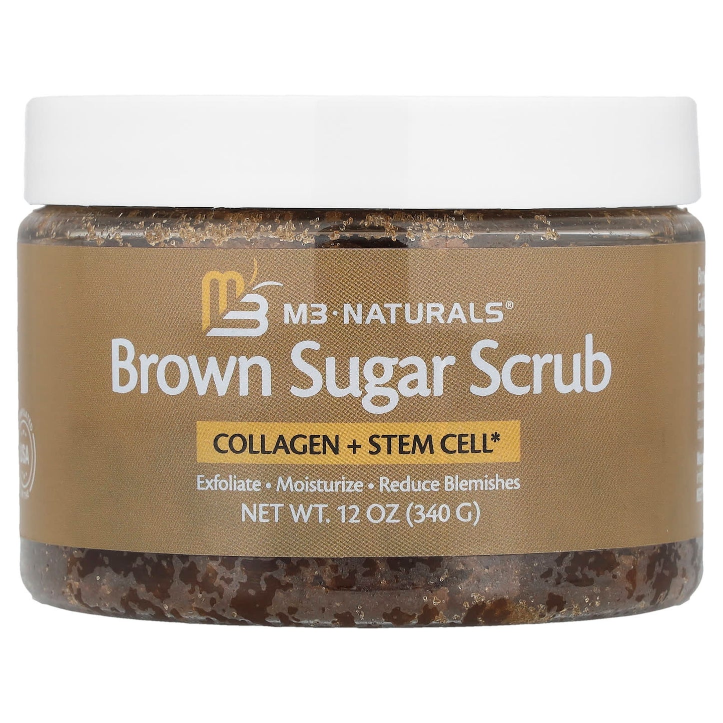 M3 Naturals, Brown Sugar Scrub, 12 oz (340 g) - Image 1