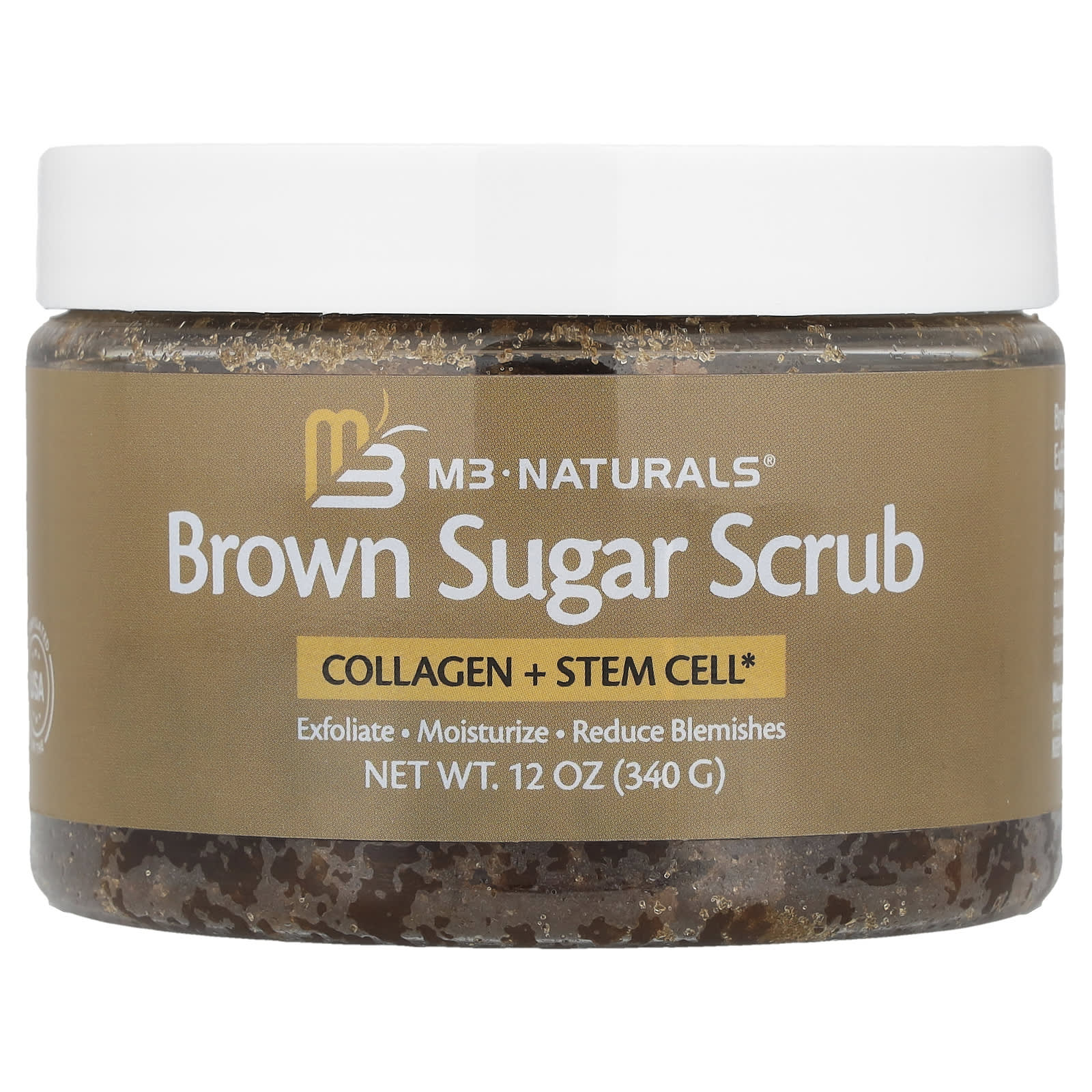 M3 Naturals, Brown Sugar Scrub, 12 oz (340 g) - Image 1