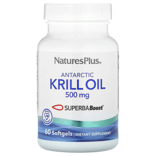 NaturesPlus, Antarctic Krill Oil, 500 mg, 60 Softgels - Image 1