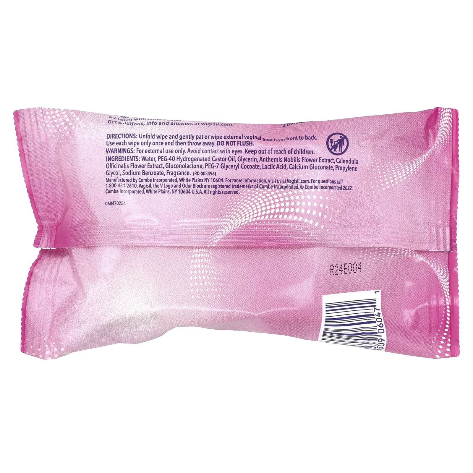 Vagisil, Odor Block® Daily Freshening Wipes,  20 Soft, Disposable Wipes - Image 2