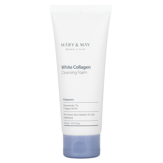 Mary & May, White Collagen, Cleansing Foam, 5.07 fl oz (150 ml) - Image 1
