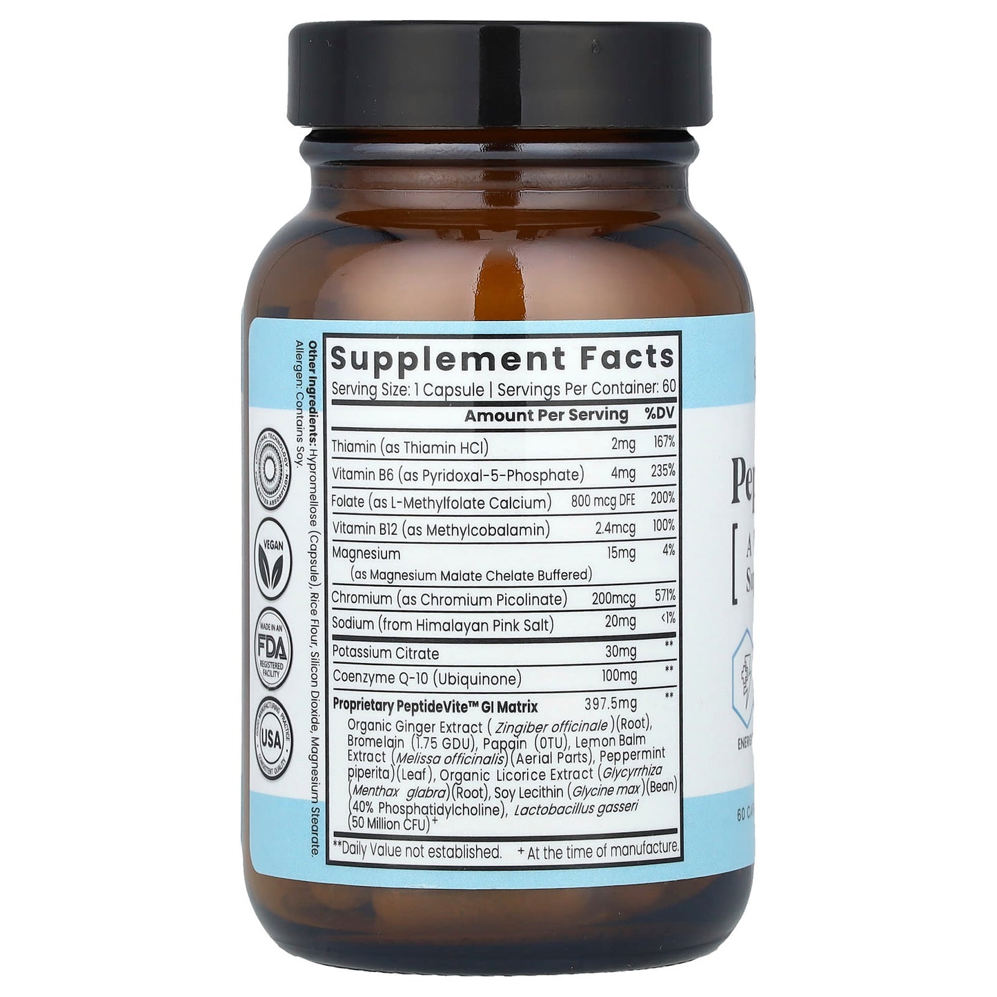 Zen Nutrients, PeptideVite™, 60 Capsules - Image 2
