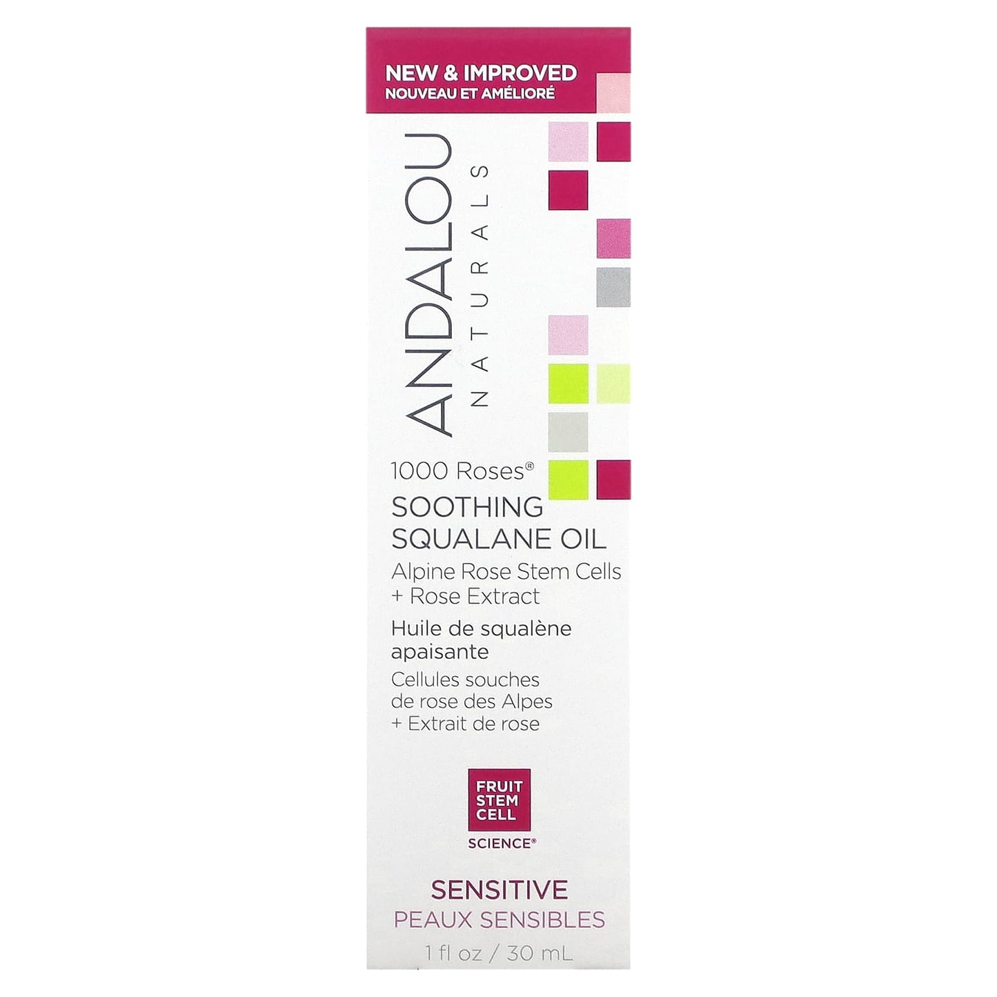 Andalou Naturals Soothing Squalane Oil with 1000 Roses 30ml - Image 2