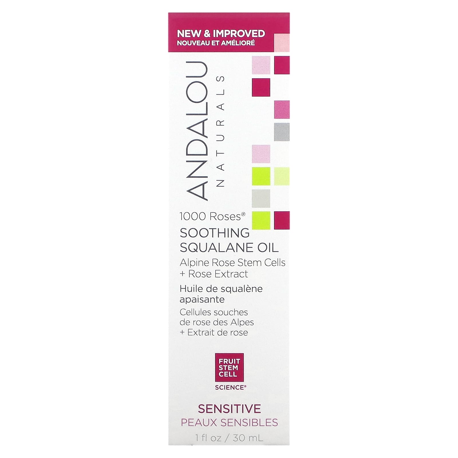 Andalou Naturals Soothing Squalane Oil with 1000 Roses 30ml - Image 2