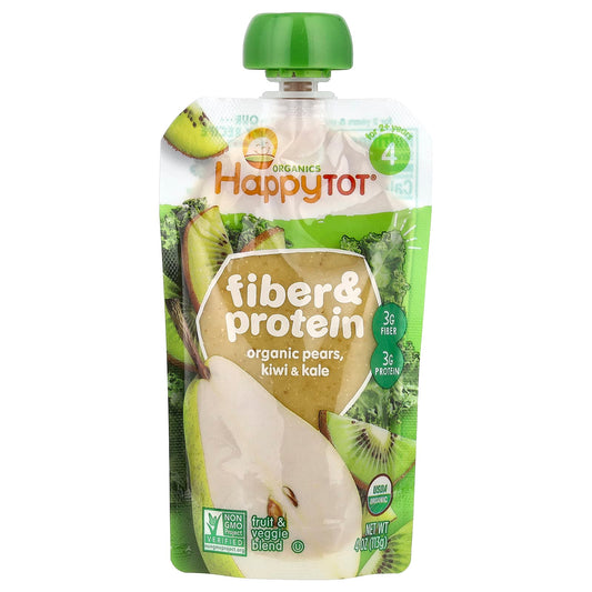 Organic Baby Food for 2+ Years with Pears, Kiwi & Kale - Happy Family - Image 1