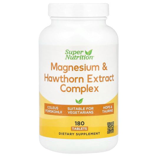 Magnesium & Hawthorn Extract Complex - 180 Tablets for Heart Health - Image 1
