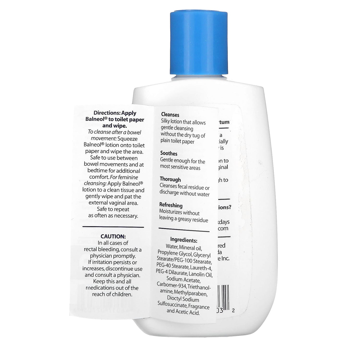 Balneol Hygienic Cleansing Lotion for Anal or Vaginal Discomfort Relief - Image 2