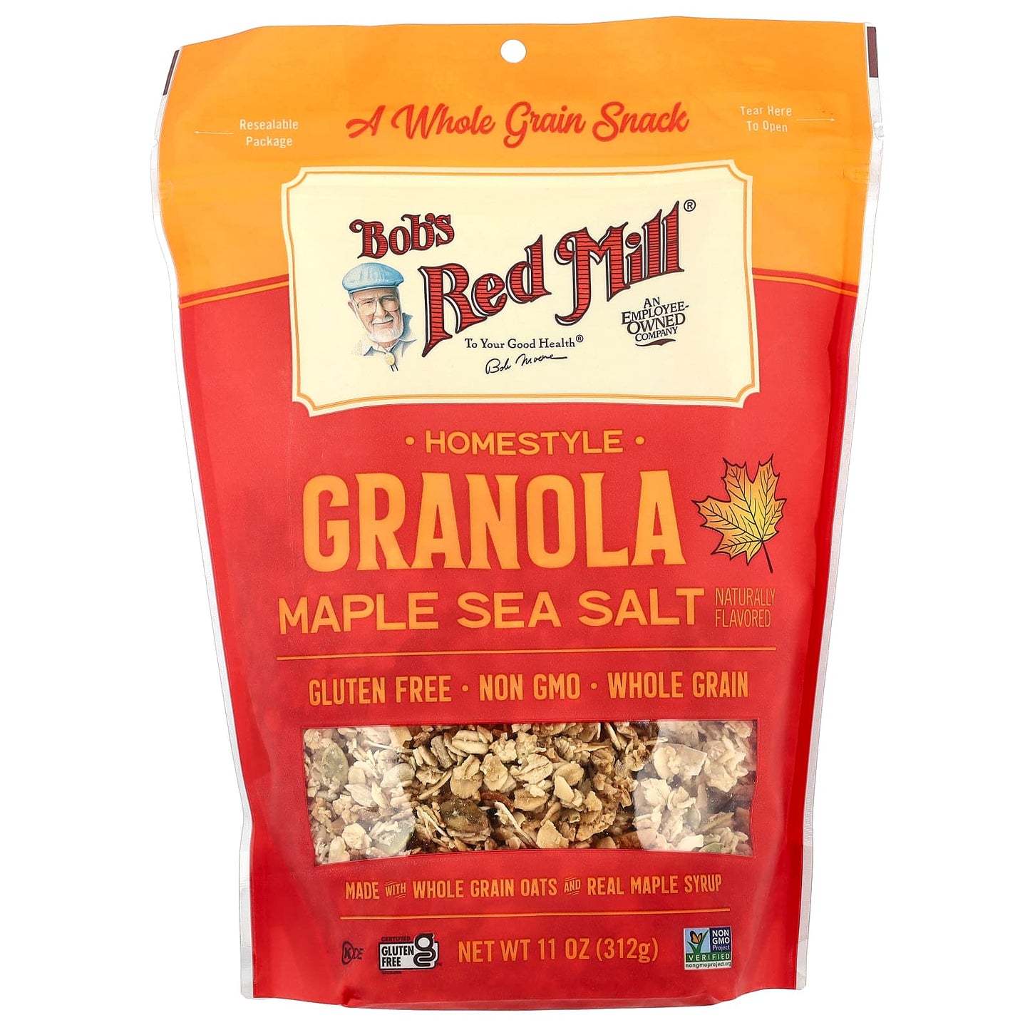 Maple Sea Salt Granola by Bob's Red Mill - 11 oz, Gluten-Free - Image 1