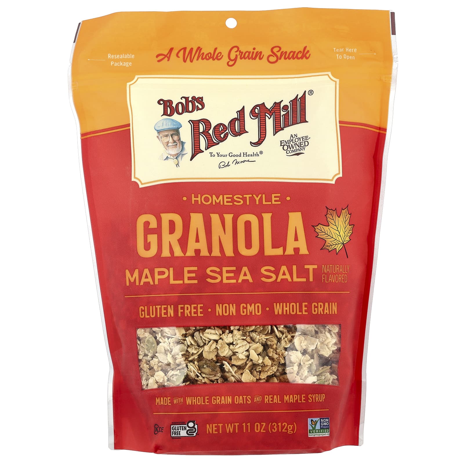 Maple Sea Salt Granola by Bob's Red Mill - 11 oz, Gluten-Free - Image 1