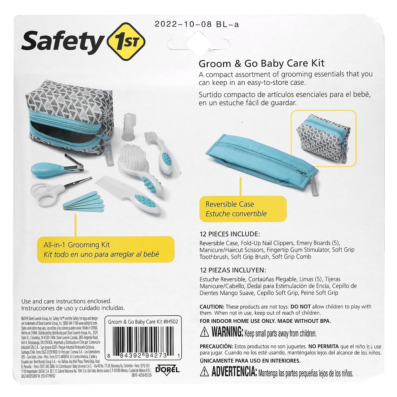 Safety 1st, Groom & Go Baby Care Kit, 12 Piece Kit - Image 2